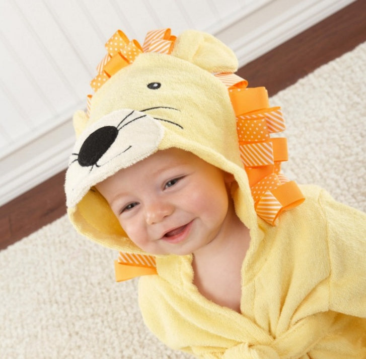 Cartoon Cute Animal Modeling Baby Bath Towels Baby Bathrobes Cotton Children's Bathrobes Baby Hooded PureLittleBloom.Co