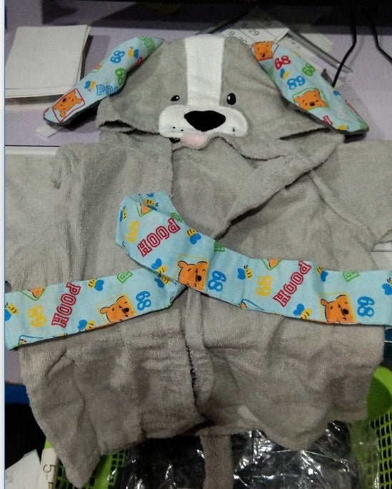 Cartoon Cute Animal Modeling Baby Bath Towels Baby Bathrobes Cotton Children's Bathrobes Baby Hooded PureLittleBloom.Co