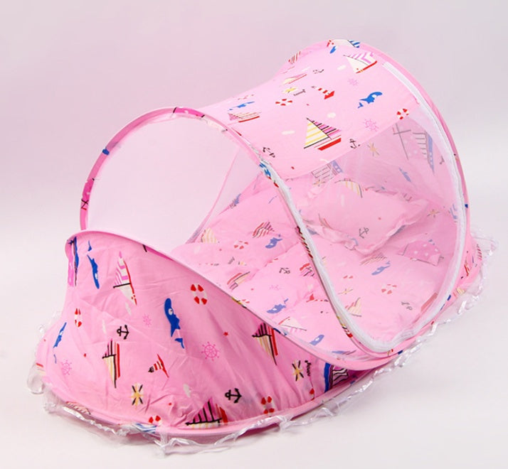 Foldable  Baby Bed Net With Pillow Net 2pieces Set PureLittleBloom.Co