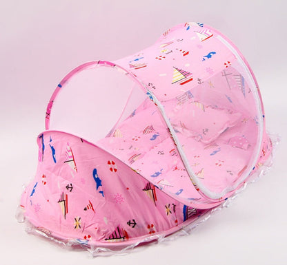 Foldable  Baby Bed Net With Pillow Net 2pieces Set PureLittleBloom.Co