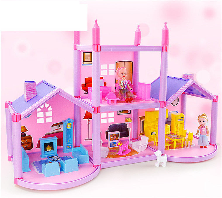 House Doll House Villa DIY Assembled House PureLittleBloom.Co