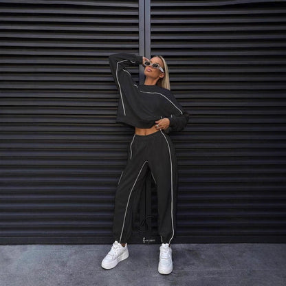 Sports Suit Casual Two-piece Suit Women PureLittleBloom.Co