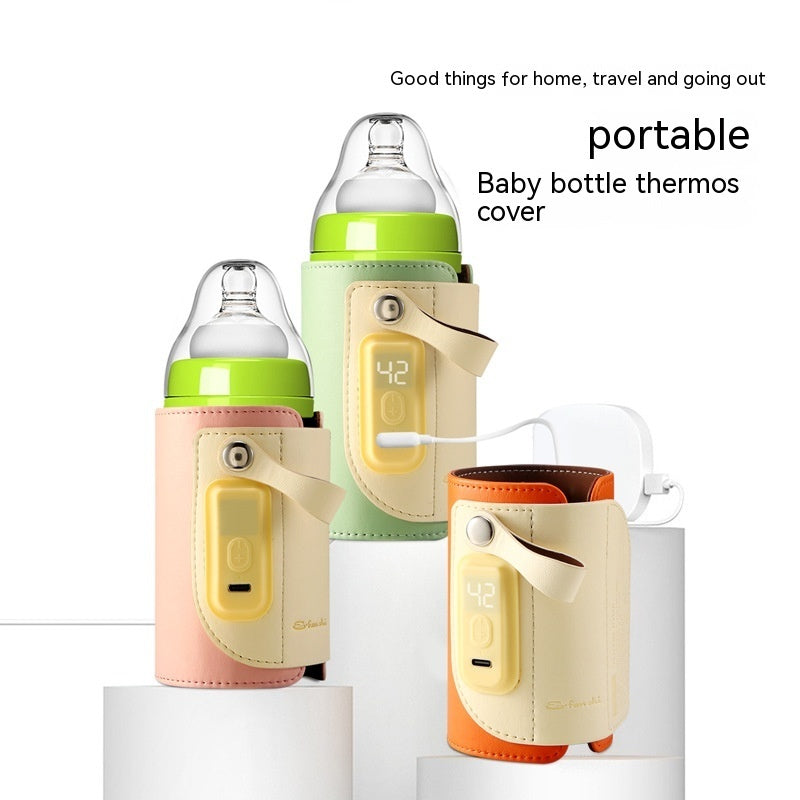 Constant Temperature Baby Heating Insulating Milk Bottle Night Out Portable Heat-holding Bottle Cover PureLittleBloom.Co