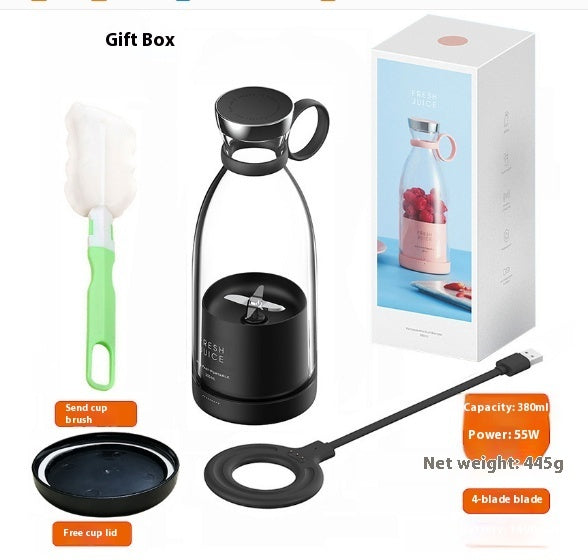 350ML Electric Juicer Blender Mixer USB Rechargeable Machine Household Portable Blender Maker Cup Kitchen Tool Kit PureLittleBloom.Co