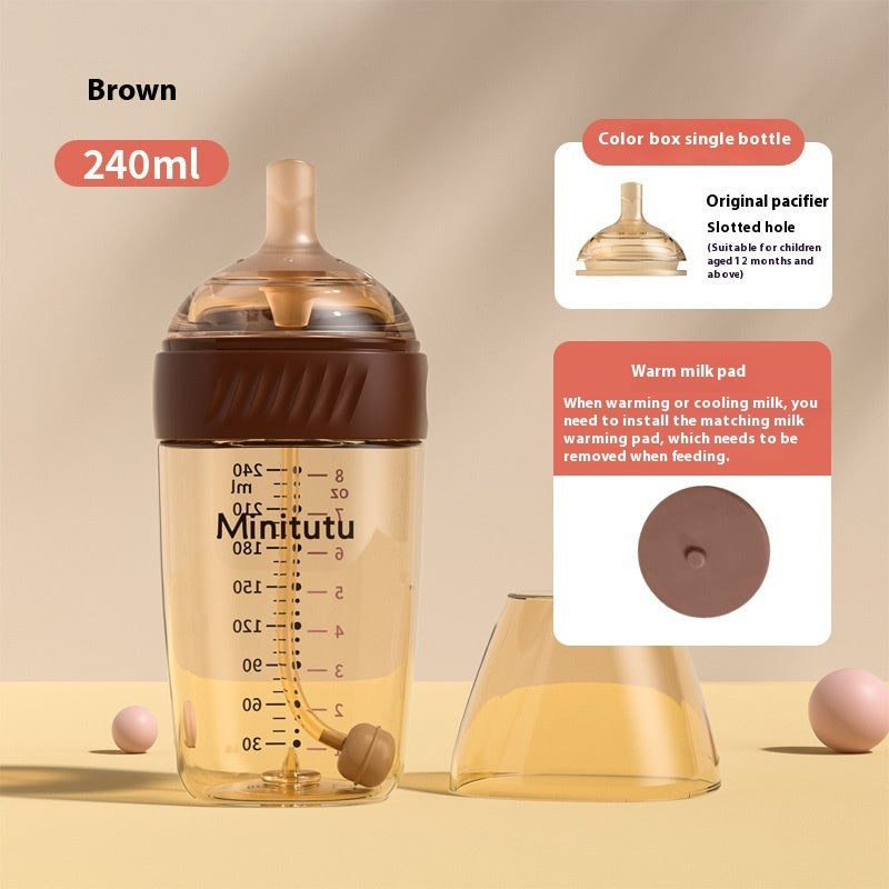 Newborn PPSU Temperature-sensing Feeding Bottle Anti-flatulence Choke Proof PureLittleBloom.Co
