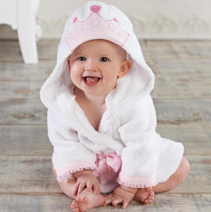 Cartoon Cute Animal Modeling Baby Bath Towels Baby Bathrobes Cotton Children's Bathrobes Baby Hooded PureLittleBloom.Co