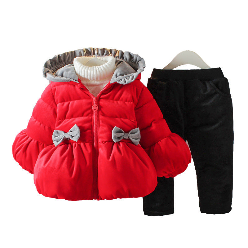Winter children's suit with hood PureLittleBloom.Co