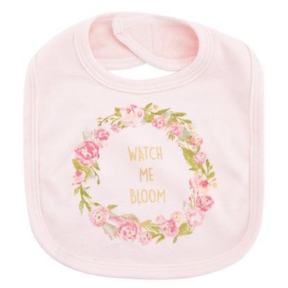 Baby bib with 3 baby drool towels PureLittleBloom.Co