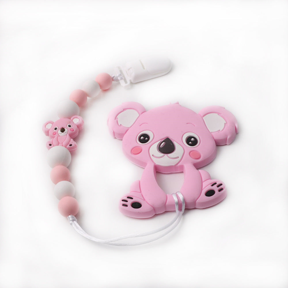 Silicone Koala Anti-drop Chain Teether Set PureLittleBloom.Co