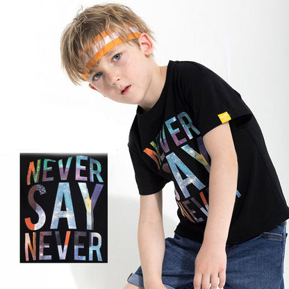 Children's letter print T-shirt PureLittleBloom.Co