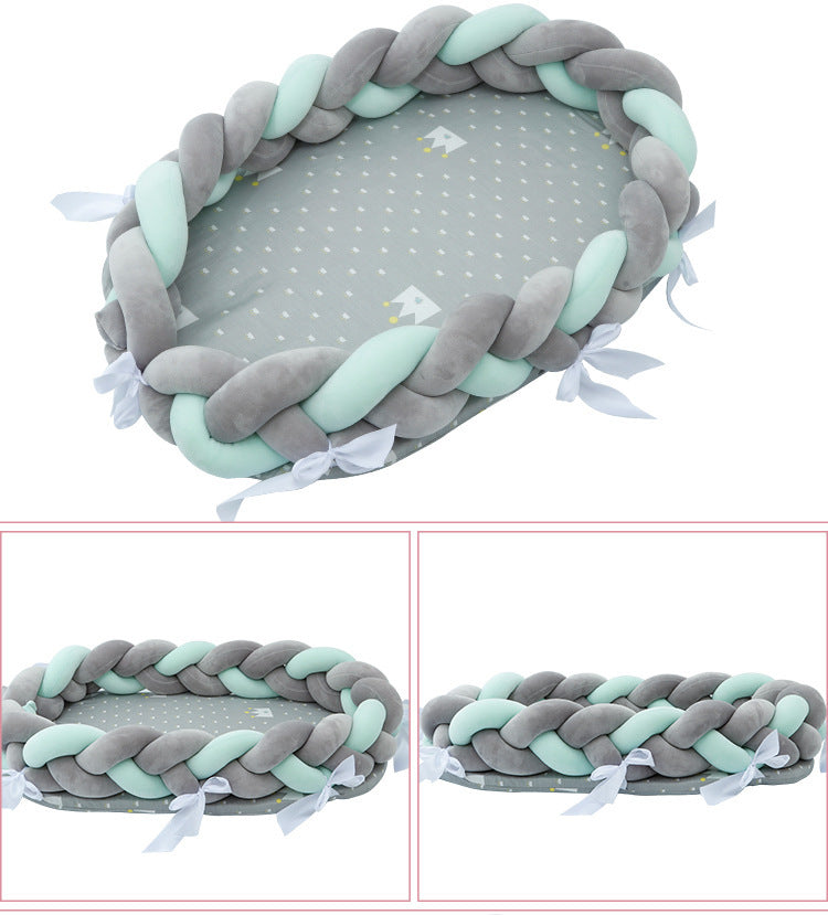 Woven Twist Baby Bionic Bed PureLittleBloom.Co