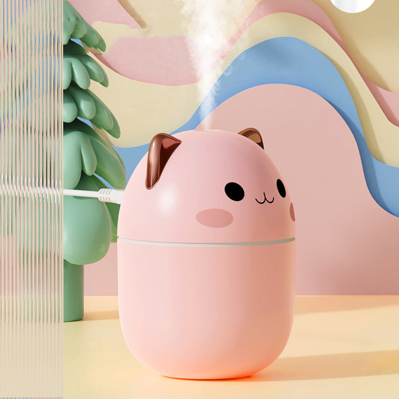 Air Humidifier Cute Cat Ultra-Silent USB Office Household Bedroom Car Aromatherapy Air Purifier With Led Cool Mist Spray PureLittleBloom.Co