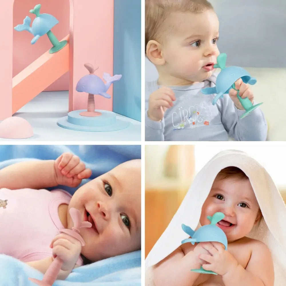 Baby Teething Toys For Newborn Infants Safe Infant And Toddler Silicone Teethers Soothe Babies Gums Perfect Baby Shower Gift PureLittleBloom.Co