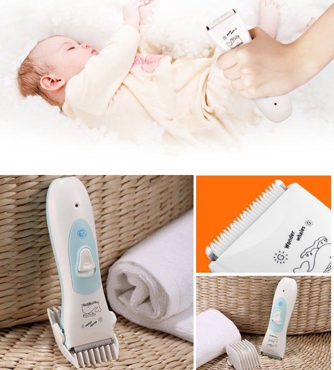 Baby Electric Hair Clipper USB Rechargeable Waterproof Hair Trimmer PureLittleBloom.Co