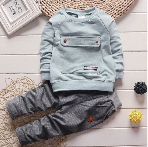 Toddler Baby Clothes Children Suit 0-3 Years Old Suit  Pants Children's Sportswear Boys Girls Children's Clothing Brand PureLittleBloom.Co