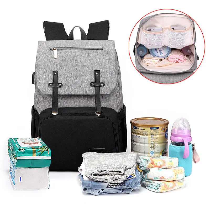 Diaper Mummy Daddy Backpack Baby Stroller Bag PureLittleBloom.Co