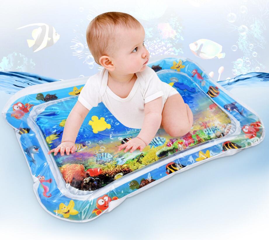 Baby Inflatable Water Mat, Infants Summer Beach Water Mat Patted Pad Water Cushion For Infants Toddlers Summer Activity Play Toys Baby Pillows PureLittleBloom.Co