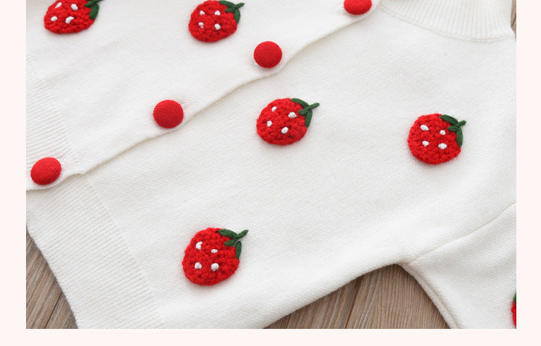 Two-piece Baby Girl Mink Wool Sweater Dress PureLittleBloom.Co