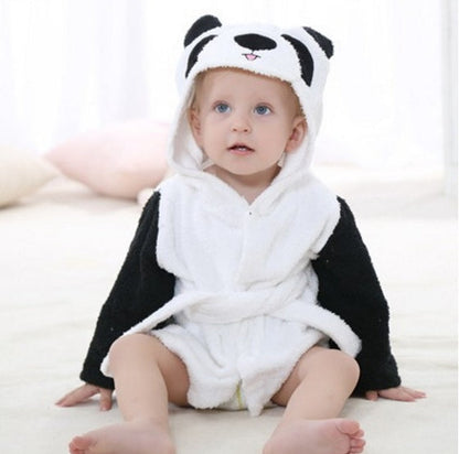 Cartoon Cute Animal Modeling Baby Bath Towels Baby Bathrobes Cotton Children's Bathrobes Baby Hooded PureLittleBloom.Co