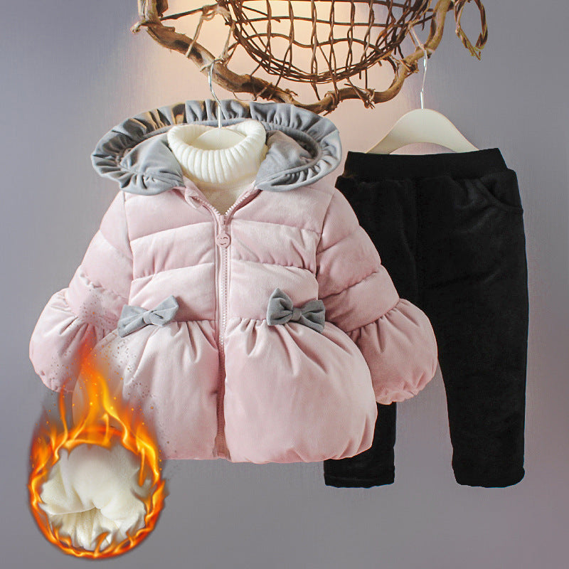 Winter children's suit with hood PureLittleBloom.Co