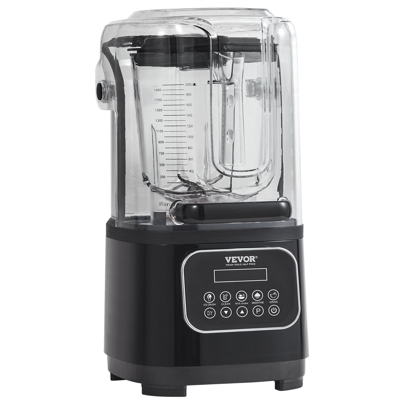 VEVOR Professional Blender With Shield, Commercial Countertop Blenders, 68 Oz  Blender Combo, Stainless Steel 9 Speed & 5 Functions Blender, For Shakes, Smoothies, Peree, And Crush Ice, Black PureLittleBloom.Co