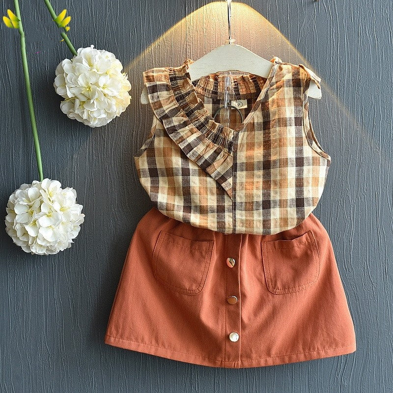 Kids Baby Girls Clothing Sets Summer TShirtsskirt Clothes PureLittleBloom.Co