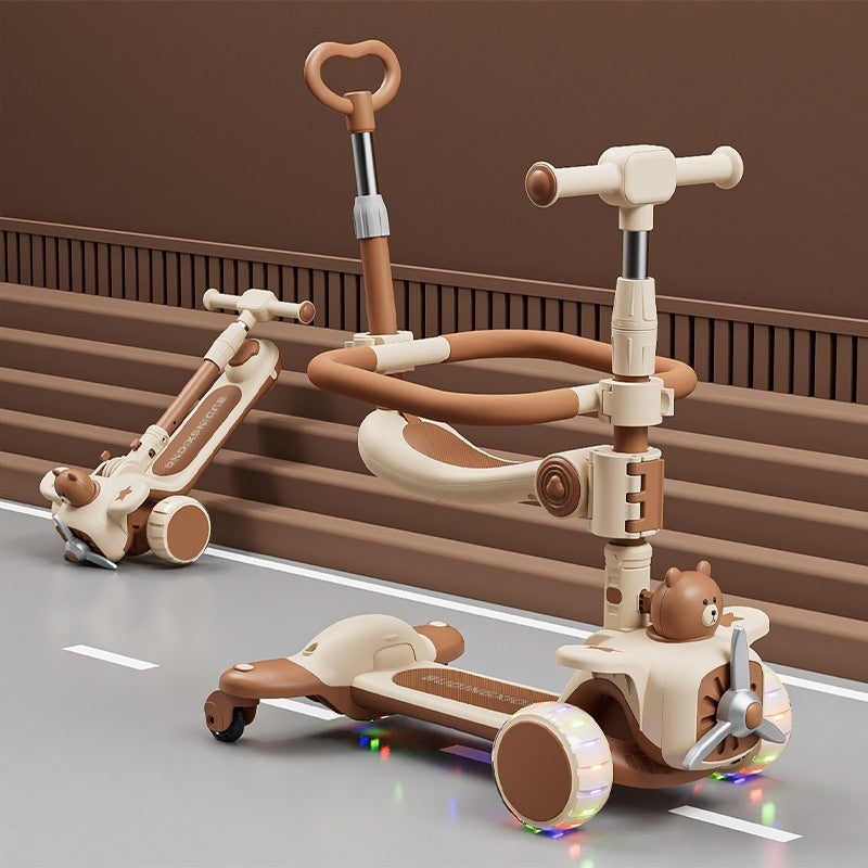 Scooter Children's Pedal Walker Car Three-in-one PureLittleBloom.Co