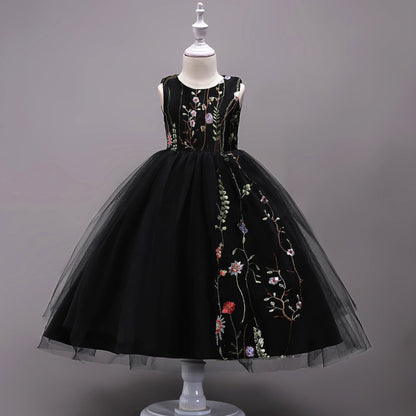 4-15 years embroidered Kids Dress PureLittleBloom.Co