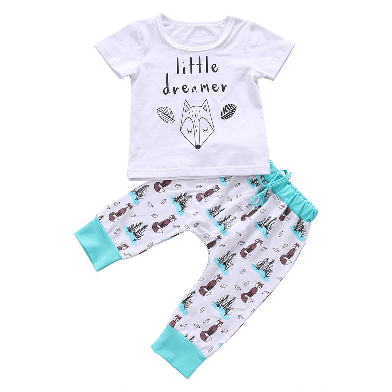 Newborn Baby Clothes Set T-shirt Tops Pants Little Boys and Girls Outfits PureLittleBloom.Co