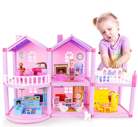 House Doll House Villa DIY Assembled House PureLittleBloom.Co