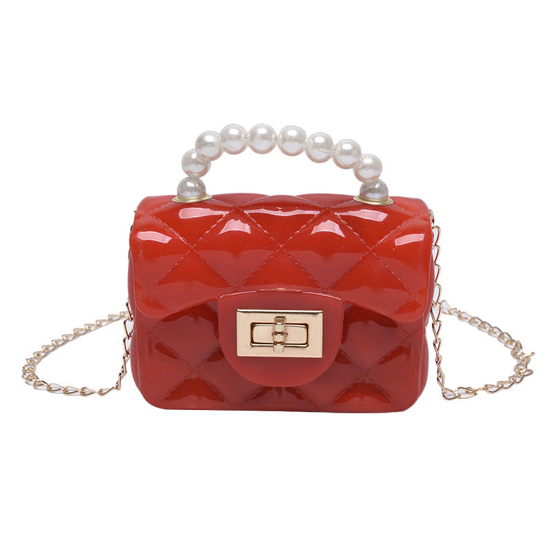 Pearl Hand One-shoulder Crossbody Chain Children's Bags PureLittleBloom.Co
