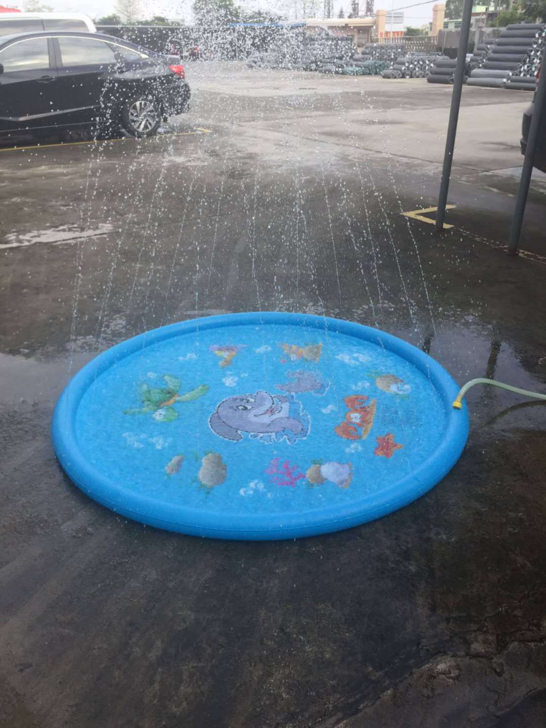 Durable Children's Water Spray Pool Mat Splash Sprinkle Play Pad Mat PureLittleBloom.Co