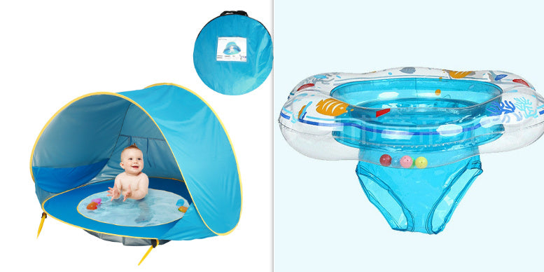 Baby Beach Tent Kids Outdoor Camping Easy Fold Up Waterproof  Up Sun Awning Tent UV-protecting PureLittleBloom.Co