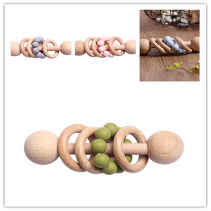 Beech rattle baby teeth toy PureLittleBloom.Co
