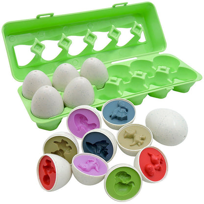 Baby Learning Educational Toy Smart Egg Toy Games Shape Matching Sorters Toys Montessori Eggs Toys For Kids Children PureLittleBloom.Co