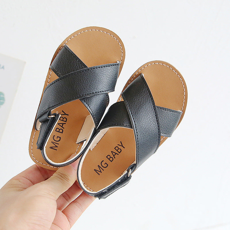 Older kids cross slip sandals PureLittleBloom.Co