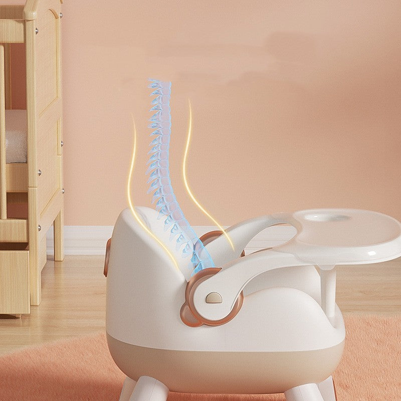 Household Baby Backrest Plastic Dining Chair PureLittleBloom.Co