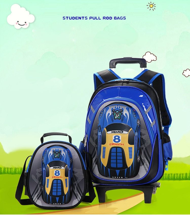 The New Men's Detachable Trolley Schoolbag Reduces The Burden PureLittleBloom.Co