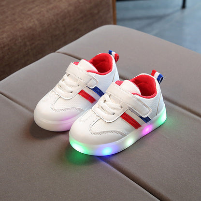 Kimmy White LED Sneakers Shoes PureLittleBloom.Co