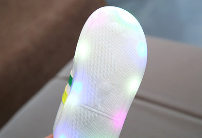 Kimmy White LED Sneakers Shoes PureLittleBloom.Co