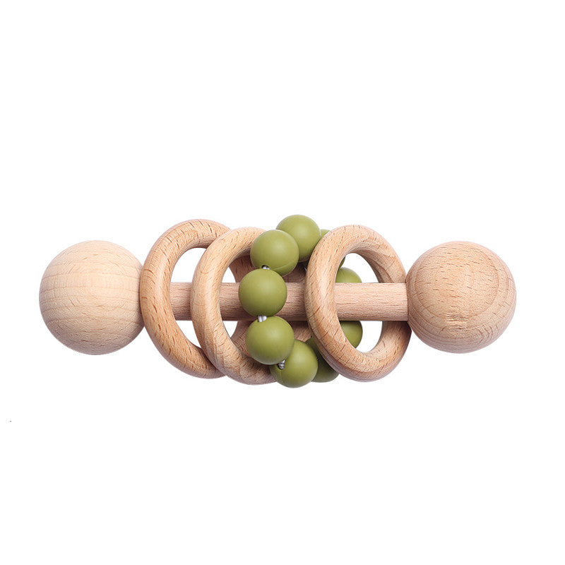 Beech rattle baby teeth toy PureLittleBloom.Co