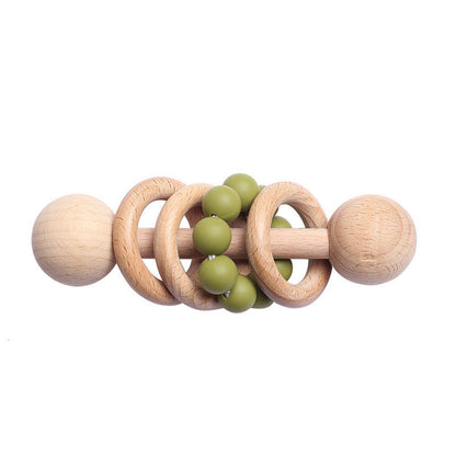 Beech rattle baby teeth toy PureLittleBloom.Co