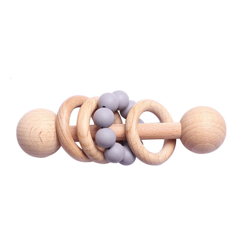 Beech rattle baby teeth toy PureLittleBloom.Co