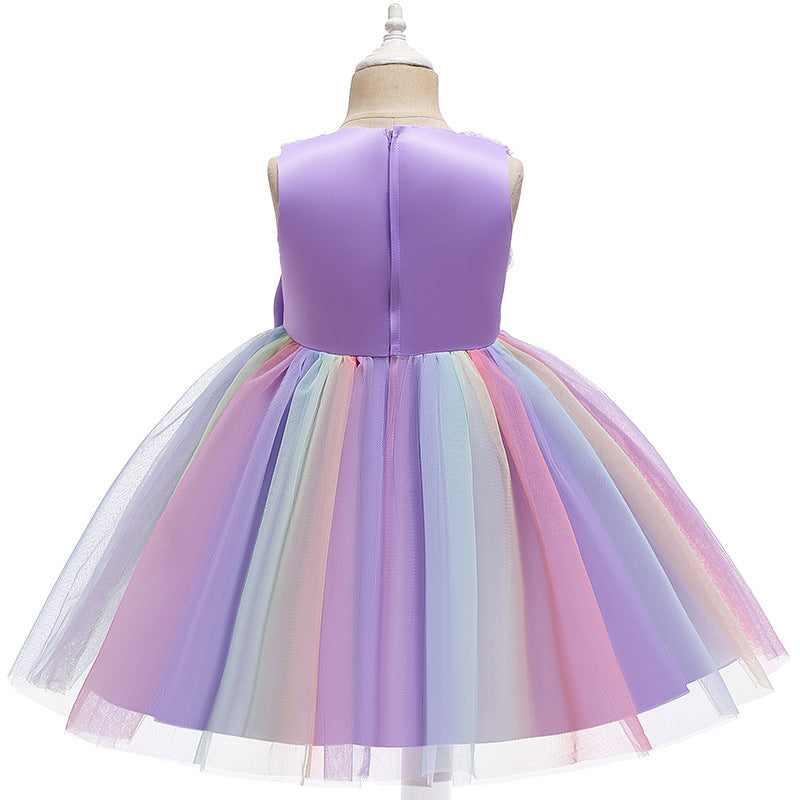 Summer Medium And Large Children's Dresses Girls' Pettiskirt PureLittleBloom.Co