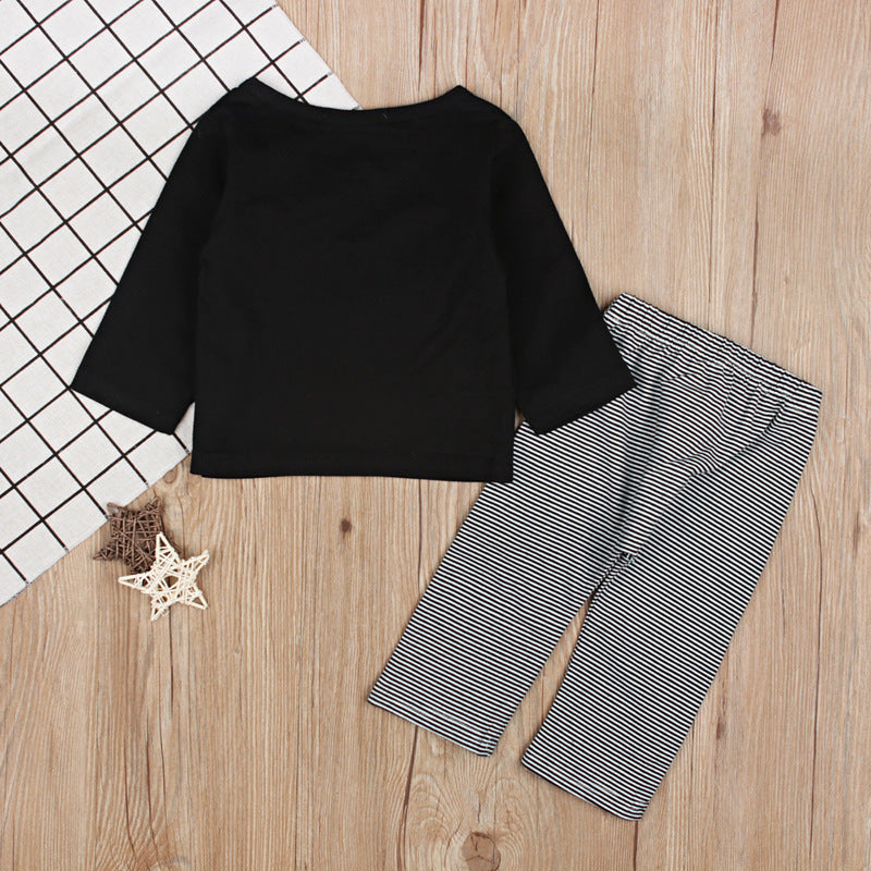 Koala Top Striped Pants Two Piece Kids PureLittleBloom.Co