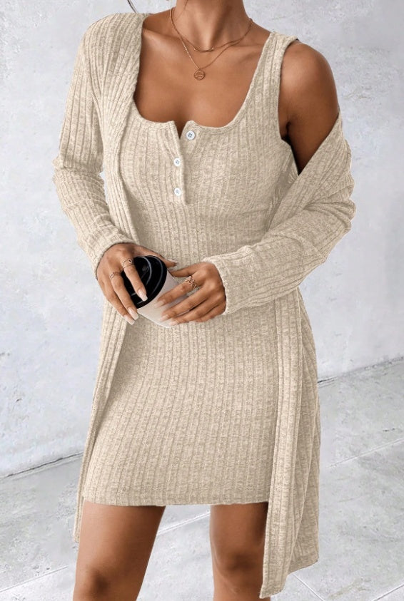 Tailored Solid Color Pit Stripe Vest Skirt For Women's Clothing PureLittleBloom.Co