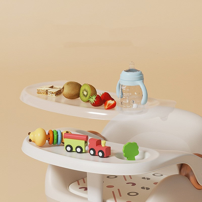 Household Baby Backrest Plastic Dining Chair PureLittleBloom.Co