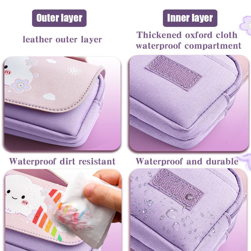 Decompression Pencil Bag Net Red Portable Pencil Bag Primary School Girl PureLittleBloom.Co