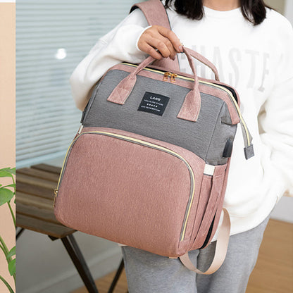 New Mummy Baby Crib Backpack Large Capacity Out Milk Insulated Bag Women PureLittleBloom.Co