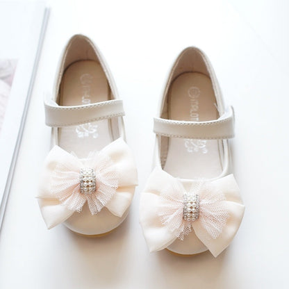 New Princess Casual Flat Rhinestone Dress Flower Girl Shoes PureLittleBloom.Co